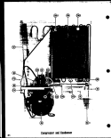 COMPRESSOR AND CONDENSER Diagram and Parts List for TCI-19D  Amana Refrigerator