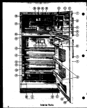 INTERIOR PARTS Diagram and Parts List for T-17E  Amana Refrigerator