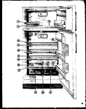Page 5 Diagram and Parts List for T-17D  Amana Refrigerator