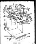 INTERIOR PARTS Diagram and Parts List for T17LF  Amana Refrigerator