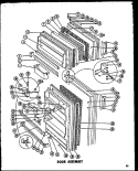 Page 5 Diagram and Parts List for TD19F  Amana Refrigerator
