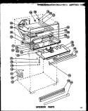 INTERIOR PARTS Diagram and Parts List for TD19F  Amana Refrigerator