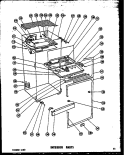 INTERIOR PARTS Diagram and Parts List for T17F-1  Amana Refrigerator