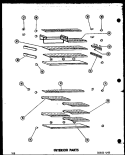 INTERIOR PARTS Diagram and Parts List for TD19F-1  Amana Refrigerator