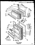 Page 23 Diagram and Parts List for T15-F  Amana Refrigerator