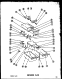 INTERIOR PARTS Diagram and Parts List for T15-F  Amana Refrigerator