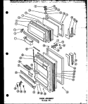 Page 1 Diagram and Parts List for T15-G  Amana Refrigerator