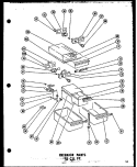INTERIOR PARTS 15 CU. FT. Diagram and Parts List for T15-G  Amana Refrigerator