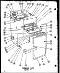 INTERIOR PARTS 15 CU. FT. Diagram and Parts List for T15-G  Amana Refrigerator