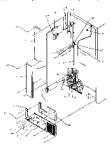 Cabinet Back Diagram and Parts List for TH18S3W-P1195301W  Amana Refrigerator