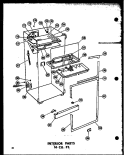 INTERIOR PARTS 16 CU. FT. Diagram and Parts List for T16J P6023609W Amana Refrigerator