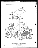 COMPRESSOR & CONDENSOR 16 CU. FT. Diagram and Parts List for T16J P6023609W Amana Refrigerator