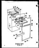 INTERIOR PARTS 18 CU. FT. Diagram and Parts List for TC18J-C P6023612W C Amana Refrigerator