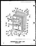 Part Location Diagram of D7057761 Whirlpool OUTER DOOR SHELL, REF, WHITE