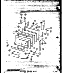 FZ DOOR ASSY 16 CU. FT. Diagram and Parts List for T16N P6023659W Amana Refrigerator