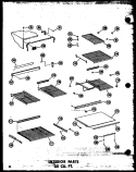 INTERIOR PARTS 20 CU. FT. Diagram and Parts List for TD20N-A P6023655W A Amana Refrigerator