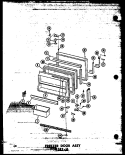 FZ DOOR ASSY ESRF - 16 Diagram and Parts List for ESRF-16-AG P6030303W G Amana Refrigerator