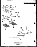 INTERIOR PARTS ESRF - 16 Diagram and Parts List for ESRF-16-AG P6030303W G Amana Refrigerator