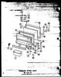 FZ DOOR ASSY 18 CU. FT. Diagram and Parts List for TC18W P6030341W Amana Refrigerator