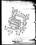 FZ DOOR ASSY 20 CU. FT. Diagram and Parts List for TD20W-C P6030338W C Amana Refrigerator