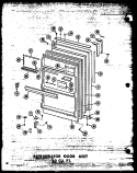 Part Location Diagram of D7370527 Whirlpool DOOR REF-W-P-TD23B