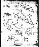 INTERIOR PARTS 20 CU. FT. Diagram and Parts List for TD20W-C P6030338W C Amana Refrigerator