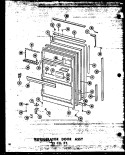 REF DOOR ASSY 23 CU. FT. Diagram and Parts List for TD23W P6030339W Amana Refrigerator