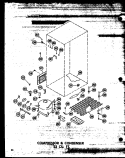 COMPRESSOR & CONDENSER 23 CU. FT. Diagram and Parts List for TD23W P6030339W Amana Refrigerator