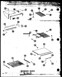 INTERIOR PARTS 18 CU. FT. Diagram and Parts List for TM18W-A P6030356W A Amana Refrigerator