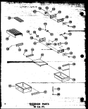 INTERIOR PARTS CU. FT. Diagram and Parts List for TM18W-A P6030356W A Amana Refrigerator