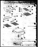 INTERIOR PARTS 20 CU. FT. Diagram and Parts List for TD20W-C P6030362W C Amana Refrigerator