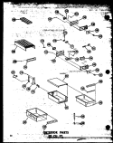 INTERIOR PARTS 20 CU. FT. Diagram and Parts List for TD20W-C P6030362W C Amana Refrigerator