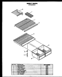 Page 2 Diagram and Parts List for GFS162MN01 GFS162MN0 1 Caloric Refrigerator