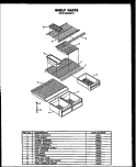 Page 3 Diagram and Parts List for GFS165MN01 GFS165MN0 1 Caloric Refrigerator