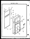 Page 4 Diagram and Parts List for GFS140  Caloric Refrigerator