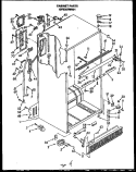 CABINET PARTS Diagram and Parts List for GFS207MN01 GFS207MN0 1 Amana Refrigerator