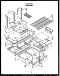 SHELF PARTS Diagram and Parts List for GFS207MN01 GFS207MN0 1 Amana Refrigerator