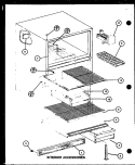 INTERIOR ACCESSORIES Diagram and Parts List for TM16H P7711002W Amana Refrigerator