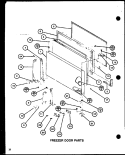 FZ DOOR PARTS Diagram and Parts List for TC20H P7711015W Amana Refrigerator