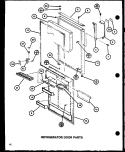 REF DOOR PARTS Diagram and Parts List for TC20H P7711015W Amana Refrigerator