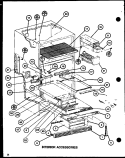 INTERIOR ACCESSORIES Diagram and Parts List for TC22H P7711018W Amana Refrigerator