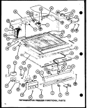 REF FZ FUNCTIONAL PARTS Diagram and Parts List for TC22H P7711018W Amana Refrigerator