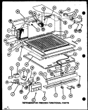 REF FZ FUNCTIONAL PARTS Diagram and Parts List for TC18K2 P7859230W Amana Refrigerator
