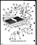COMPRESSOR COMPARTMENT PARTS Diagram and Parts List for TC18K2 P7859230W Amana Refrigerator