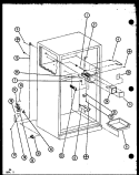 Page 11 Diagram and Parts List for TXI20K P7803208W Amana Refrigerator
