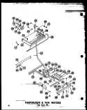 EVAP & FAN MOTORS 16 CU. FT. Diagram and Parts List for T16N P6023626W Amana Refrigerator