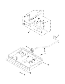 Part Location Diagram of W10145506 Whirlpool MANIFOLD