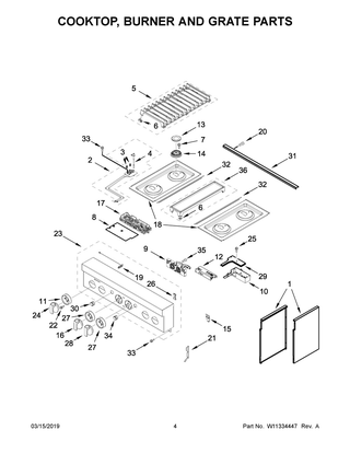 Part Location Diagram of W11317886 Whirlpool KNOB