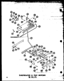 EVAP & FAN MOTORS 18 CU. FT. Diagram and Parts List for TC18N-C P6023645W C Amana Refrigerator