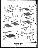 INTERIOR PARTS 20 CU. FT. Diagram and Parts List for TD20N-C P6023647W C Amana Refrigerator
